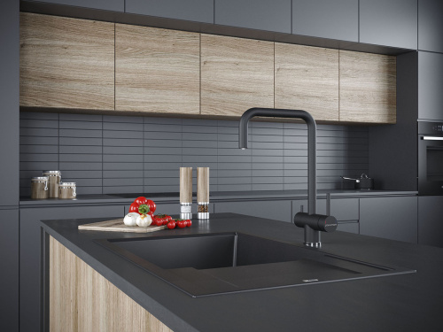 Смеситель для кухни Paulmark WETTER We213030-AN на мойку черный - фото 2